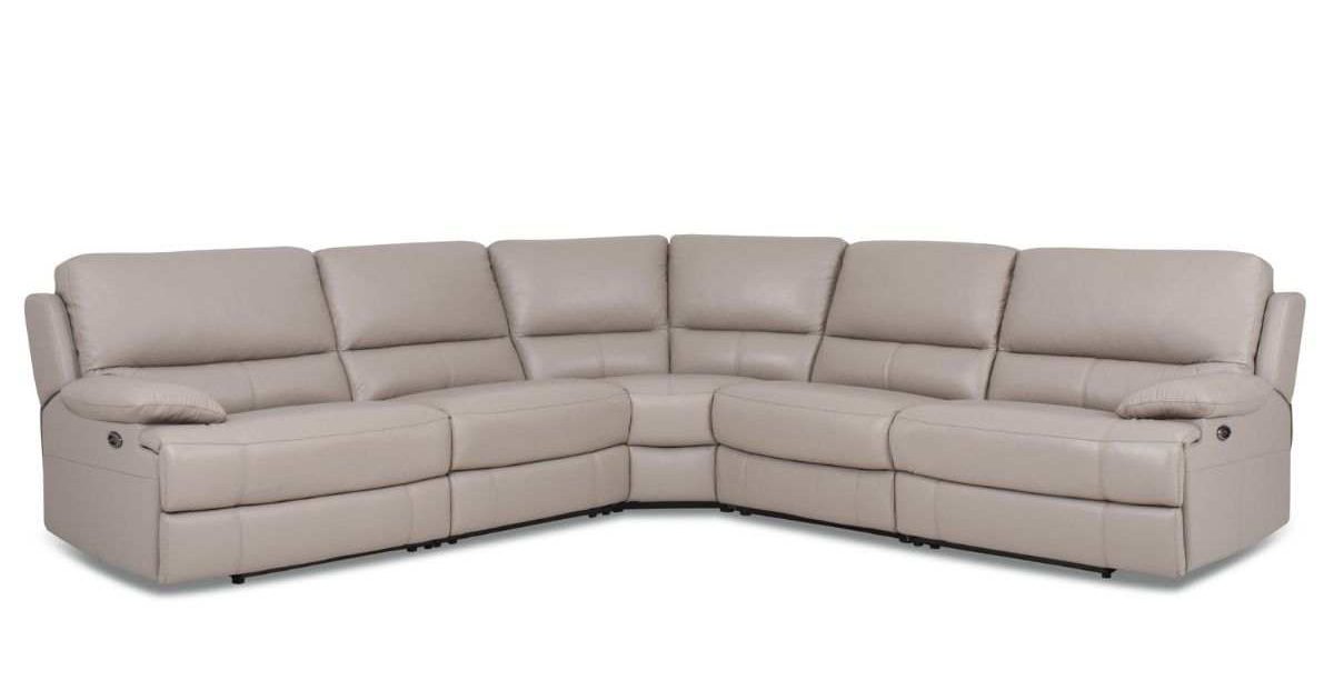 Softaly outlet leather sectional