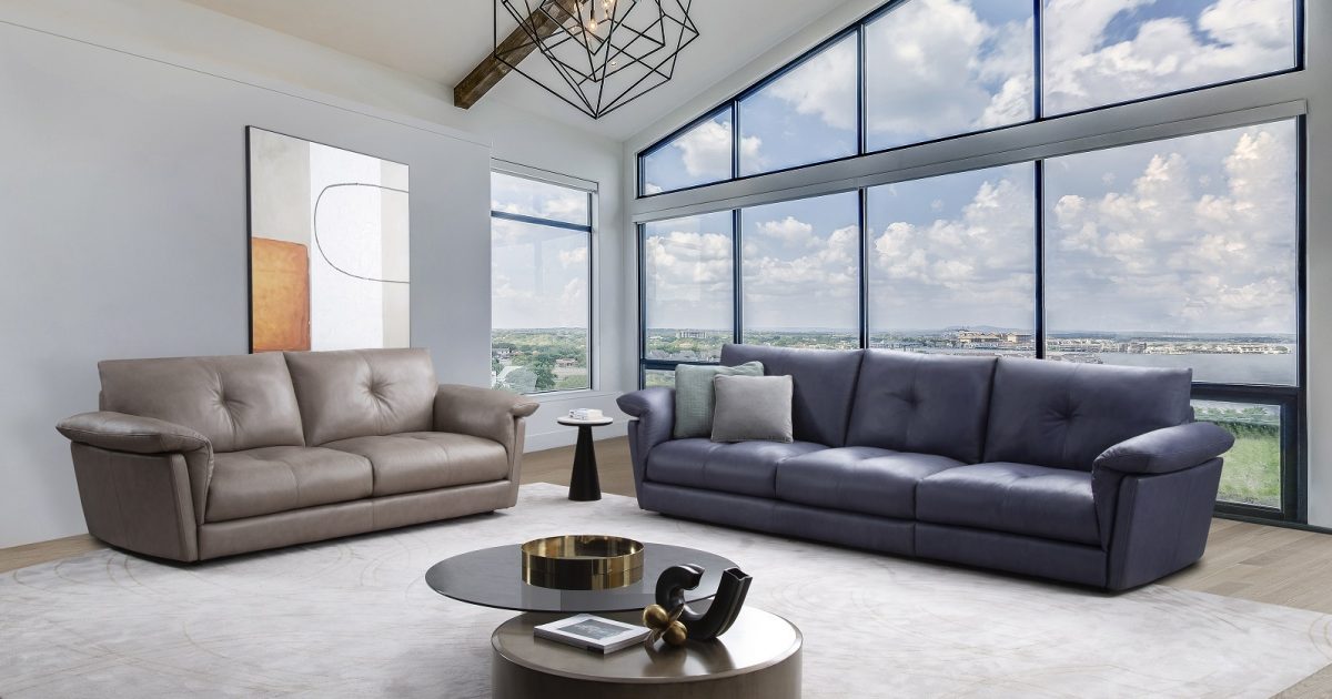 Edge Living Furniture MONROE LEATHER SOFA 3 SEATER