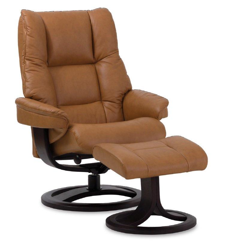 Nordic 60 Large Chair And Ottoman Prime, Nordic Home Leather Recliner Ottoman